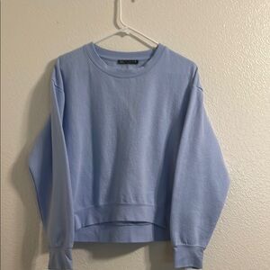 Zara Light Blue Sweatshirt